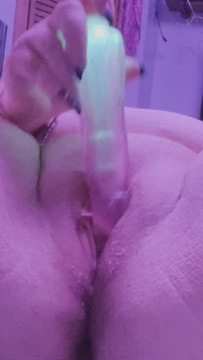 BBW Babe Big Tits Dildo Freckles Masturbating Pale Pussy Redhead Vibrator clip