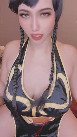 Asian Cosplay Tits Porn GIF by itsariagg
