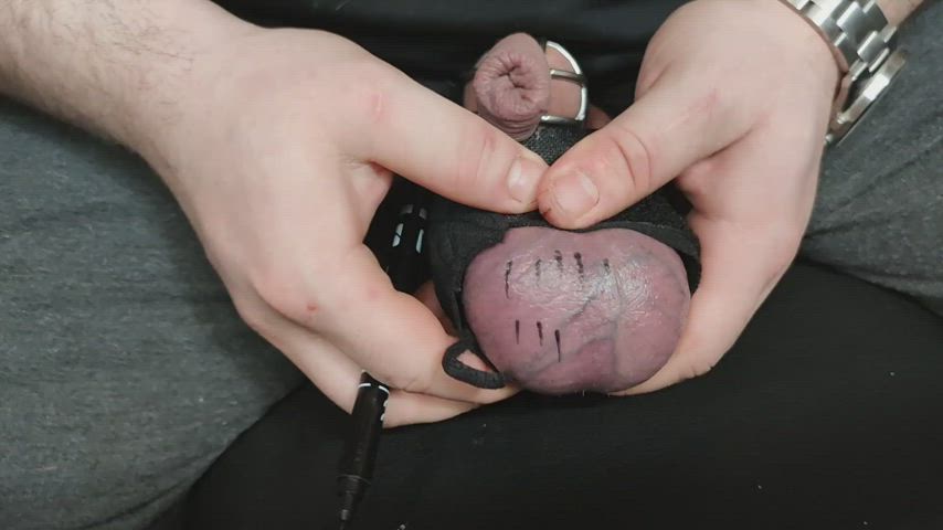 Ballbusting CBT Chastity Virgin clip