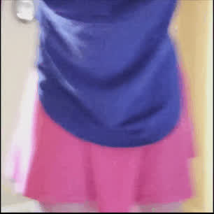 Skirt go spinny! Feat. My girl cock