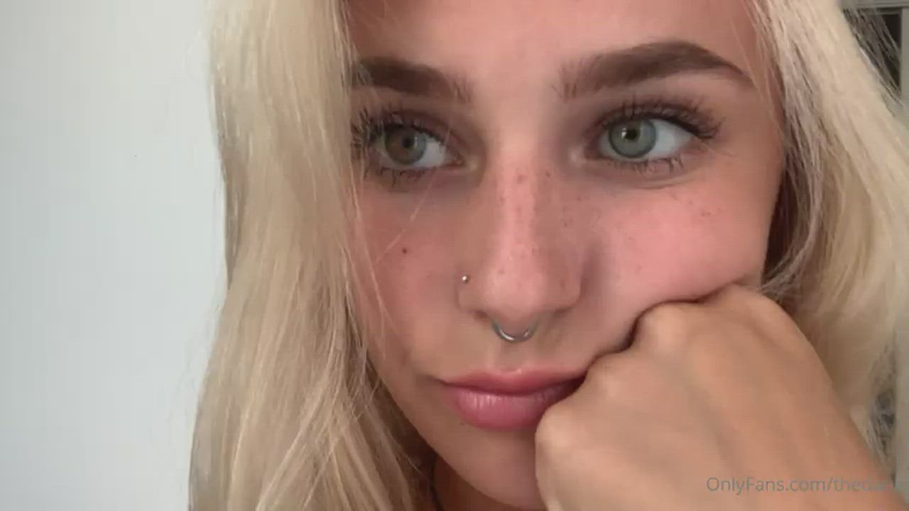 Blonde Blue Eyes Boobs Cute Dani Green Eyes Lingerie Natural Tits OnlyFans Topless
