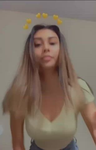 cute hispanic latina stripping striptease clip