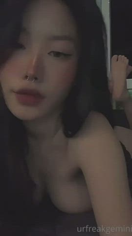 Asian Big Tits Piercing clip