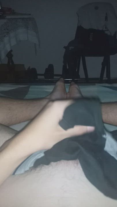 Cock Cum Jerk Off Male Masturbation Orgasm Panties Pants clip