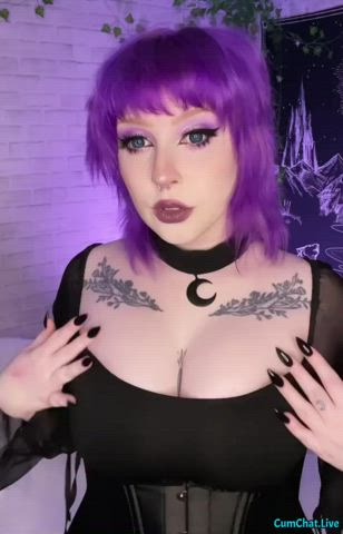 Alt Amateur Big Tits Emo Goth Tattoo Teen TikTok Tits clip