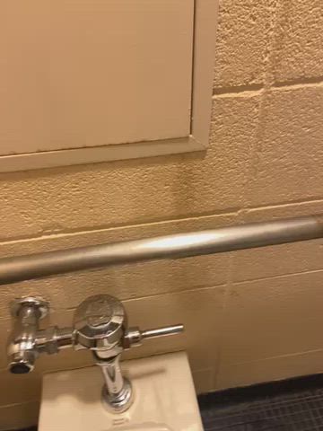 amateur bathroom big dick cock pov pee peeing public teen clip