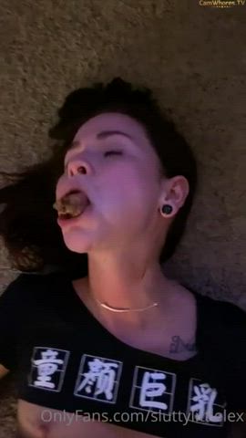 dirty talk slave swallowing toilet clip