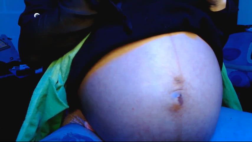 asian pregnant belly clip