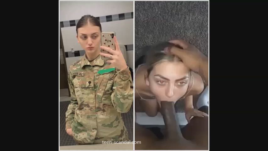 amateur bbc blowjob military clip