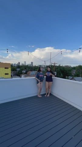 rooftop tittydrop x2!