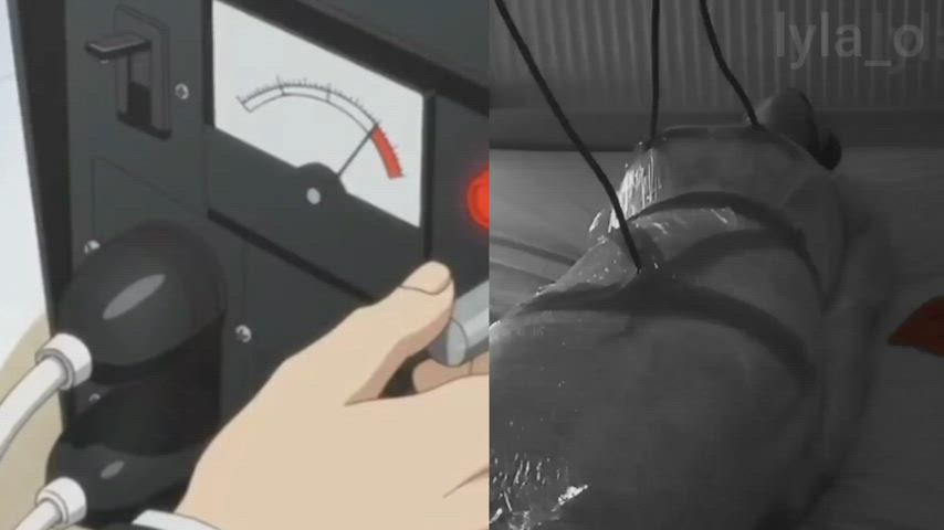 Electrostim made me arch my back like the girl in my favourite hentai video. Boobies