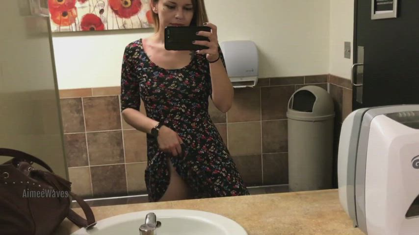 What would you do if you walked into a public bathroom and saw me? [f]