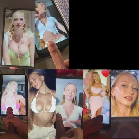 blonde busty cumshot fleshlight jerk off teen tiktok tribute clip