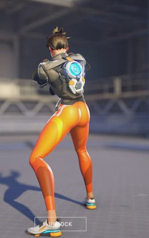Tracer's cute butt (In-game capture)