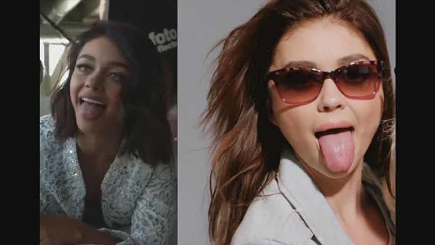 celebrity sarah hyland tongue fetish clip