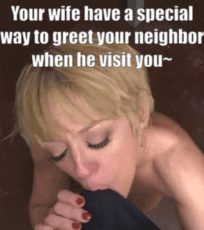 caption cheating cock worship cuckold neighbor wife clip