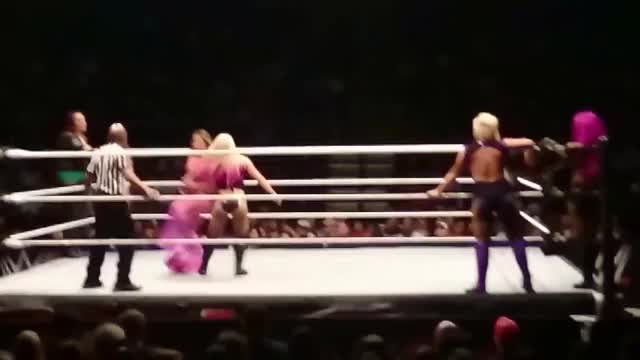 WWE Alexa Bliss trying to kip up against Mickie James - Porn Gif on Gifsauce