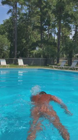 nudist nudity swimming pool clip