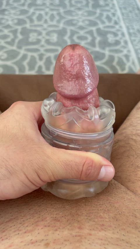 fleshlight jerk off male masturbation masturbating penis thick cock clip