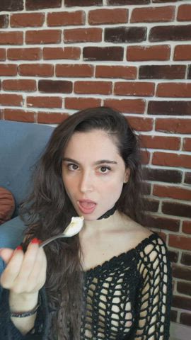 Ice cream and boobies make a great combo
