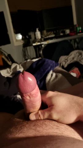 cock cum cumshot masturbating pierced piercing clip