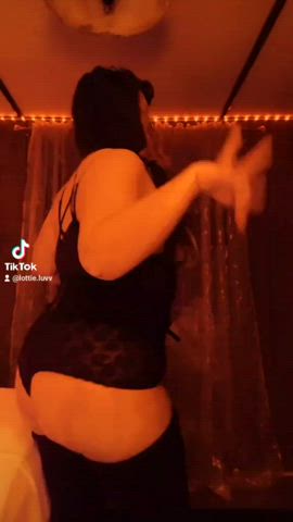 bbw big ass chubby dancing lingerie clip