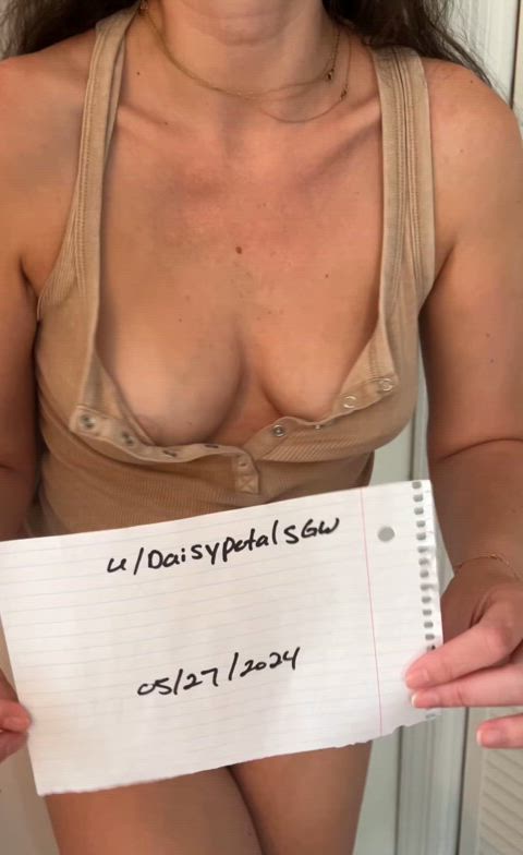 amateur boobs brunette homemade hotwife sexy tease verified wife r/redgifsverified