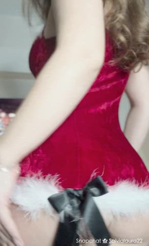 ass christmas flashing lingerie nsfw strip striptease tease teasing teen clip