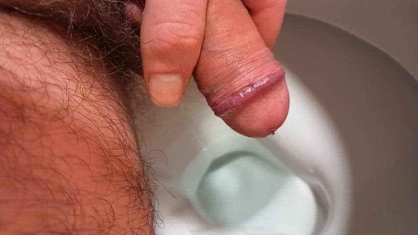 cock homemade pee peeing penis piss pissing toilet clip