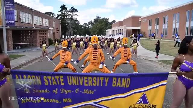 ALCORN STATE MARCHING BAND IN THEM STREETS