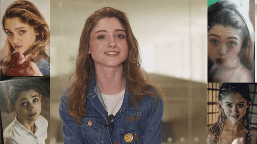 Natalia Dyer reacts to cum tributes