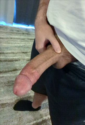 Horny on Monday morning, had to stroke my thick cock