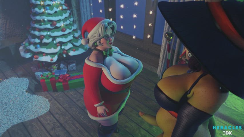 Mrs Claus enjoying his cock (Heracles3DX) [M]