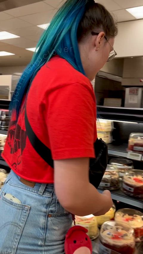 My blue hair gets a lot of attention in public… it could also just be my ass tho