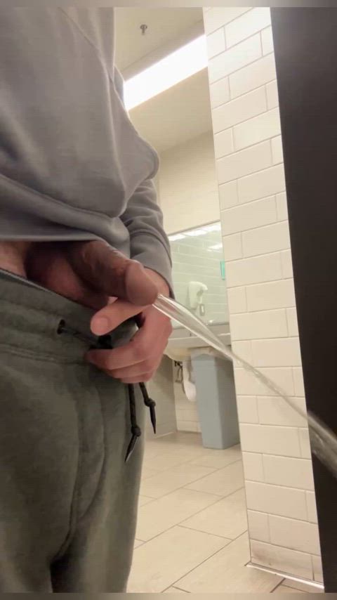 Public Bathroom Pee - pissing outside