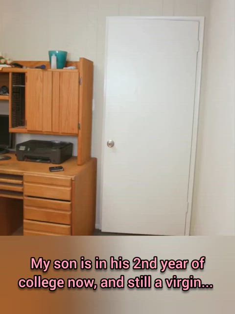 caption college dorm mom son step-mom step-son taboo virgin clip