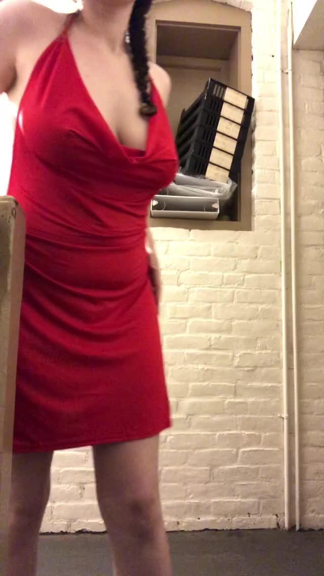 [f] went out into my apartment stairwell in my slutty new dress