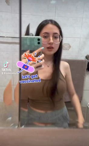 skinny teen tiktok tits clip