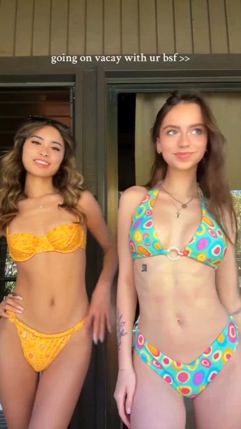 18 years old 19 years old barely legal bikini friends swimsuit tattoo teen tiktok