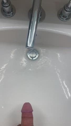 First ever sink pee! Had to be extra sneaky