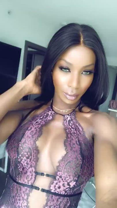 Clothed Ebony Lingerie Maya Bijou Pretty clip