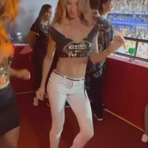 blonde brazilian celebrity dancing model clip
