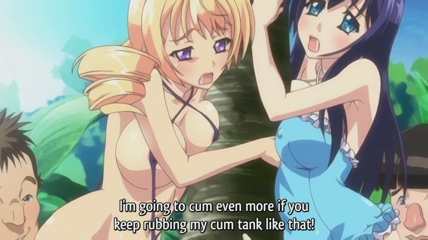 animation anime bikini cumshot ejaculation futanari hentai orgasm schoolgirl clip