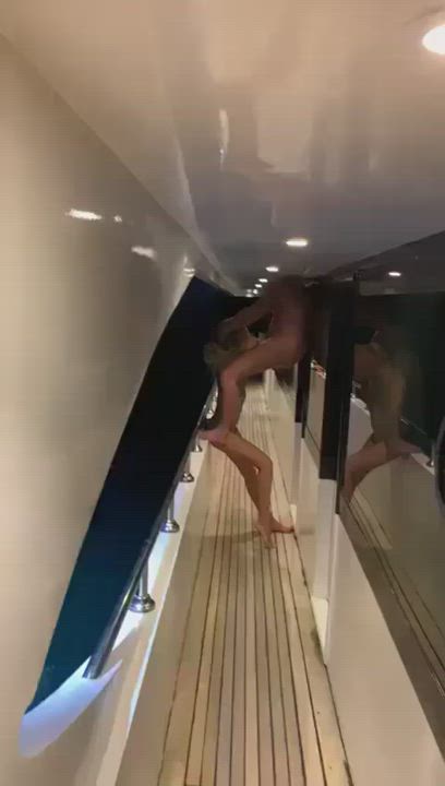 Public blowjob at a yacht party