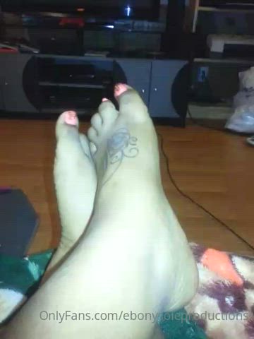 ebony foot fetish toes clip
