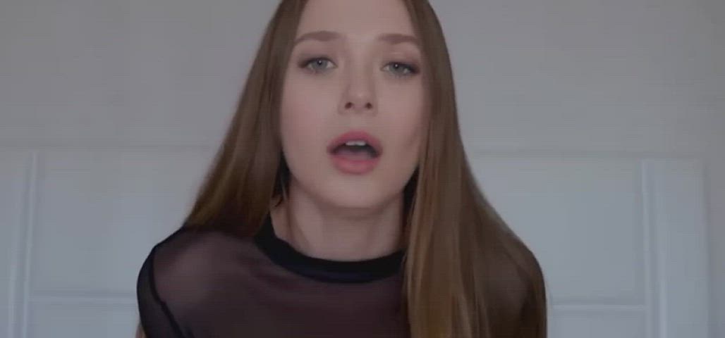 Babe Celebrity Elizabeth Olsen Fake Orgasm Seduction Sensual clip
