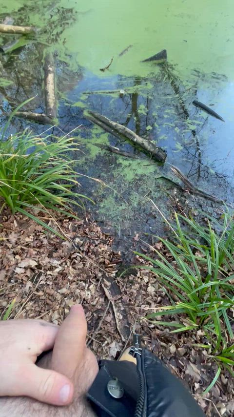 Pissing in a pond after college I wish someone had caught me