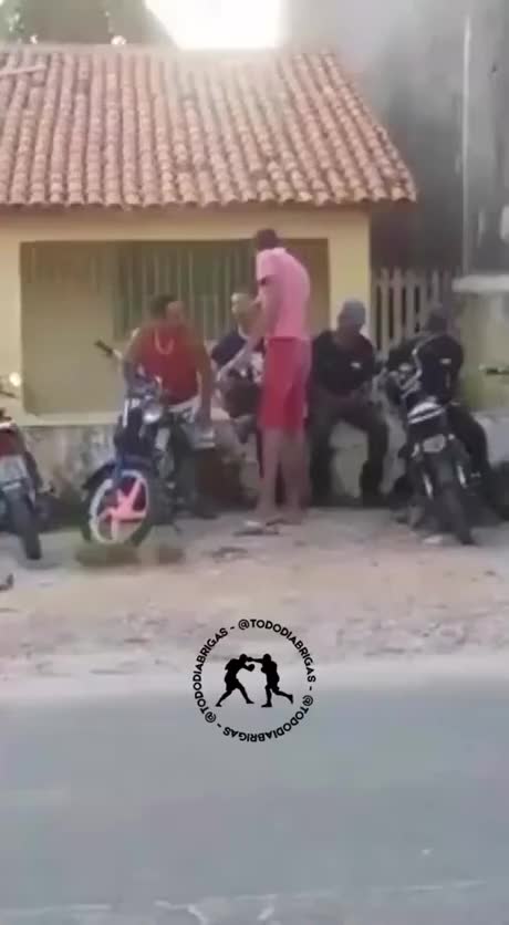 Street fight ends with a crash