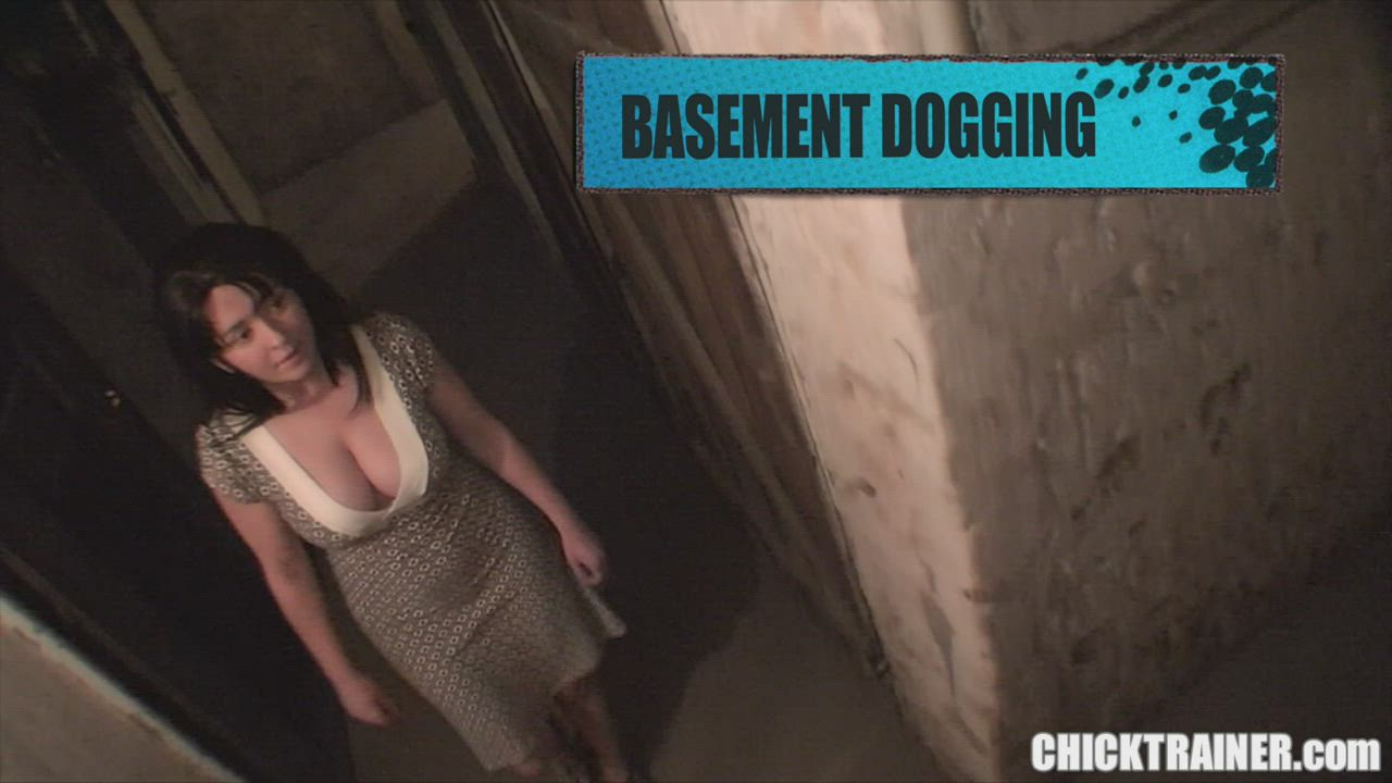 Basement Dogging - Visit Britney's Chicktrainer.com for full scenes