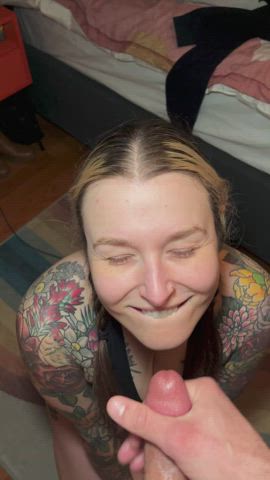 cum cumshot facial tattoo thick sbdolphin clip